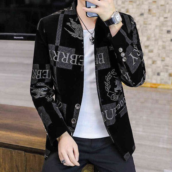 luxury suits blaze men's cloth thickened stand collar youth korean version one button small suit men's single wtern coat, Black
luxury suits blaze men's cloth thickened stand collar youth korean version one button small suit men's single wtern coat, Black