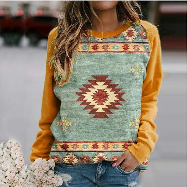 women's t-shirt autumn bohemian style retro printed women casual sweatshirts thermal long sleeve vintage tshirt loose top, White
women's t-shirt autumn bohemian style retro printed women casual sweatshirts thermal long sleeve vintage tshirt loose top, White