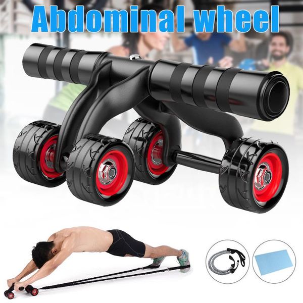 3-in-1 abdominal wheel roller 4 wheels with pull band knee pad for home workout exercise strength training xr- equipment
3-in-1 abdominal wheel roller 4 wheels with pull band knee pad for home workout exercise strength training xr- equipment