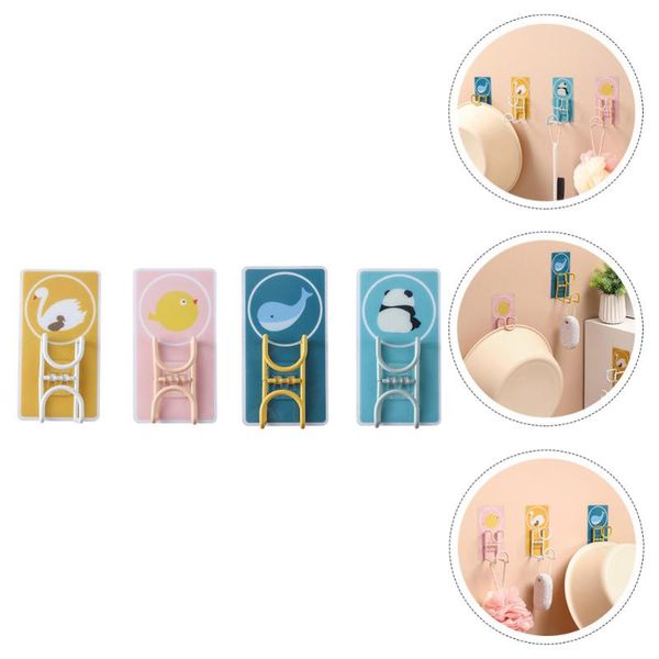 hooks & rails 4pcs self-adhesive decorative hook waterproof bathroom wall hanger home
hooks & rails 4pcs self-adhesive decorative hook waterproof bathroom wall hanger home