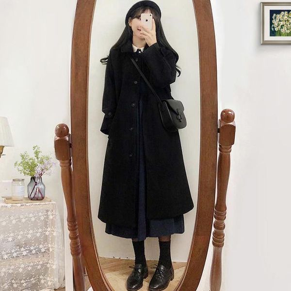 women's wool & blends female winter warm long black coat ladies elegant office wear trench coats korean fashion outerwear clothing 2xl
women's wool & blends female winter warm long black coat ladies elegant office wear trench coats korean fashion outerwear clothing 2xl