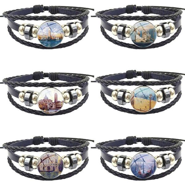 charm bracelets beautiful venice for women children handmade glass cabochon black leather bracelet bangles jewelry good condition, Golden;silver
charm bracelets beautiful venice for women children handmade glass cabochon black leather bracelet bangles jewelry good condition, Golden;silver