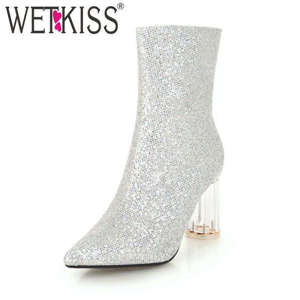 wetkiss transparent high heeled shoes ankle women boots pointed toe rubber zip footwear wedding female boots black 210630
wetkiss transparent high heeled shoes ankle women boots pointed toe rubber zip footwear wedding female boots black 210630