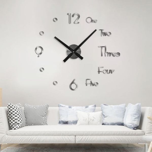large 3d diy wall clock acrylic mirror surface stickers home decor art decal modern clocks
large 3d diy wall clock acrylic mirror surface stickers home decor art decal modern clocks
