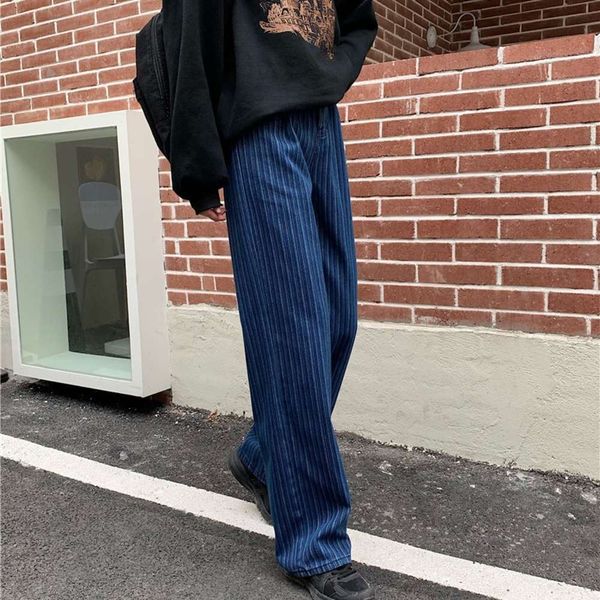 spring and autumn net red high waist loose thin tube wide leg pants striped women, Blue
spring and autumn net red high waist loose thin tube wide leg pants striped women, Blue