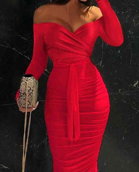 femme traf elegant skinny party women dresses robe formal evening clothing plain lace up off shoulder midi bodycon dress, Black;gray
femme traf elegant skinny party women dresses robe formal evening clothing plain lace up off shoulder midi bodycon dress, Black;gray