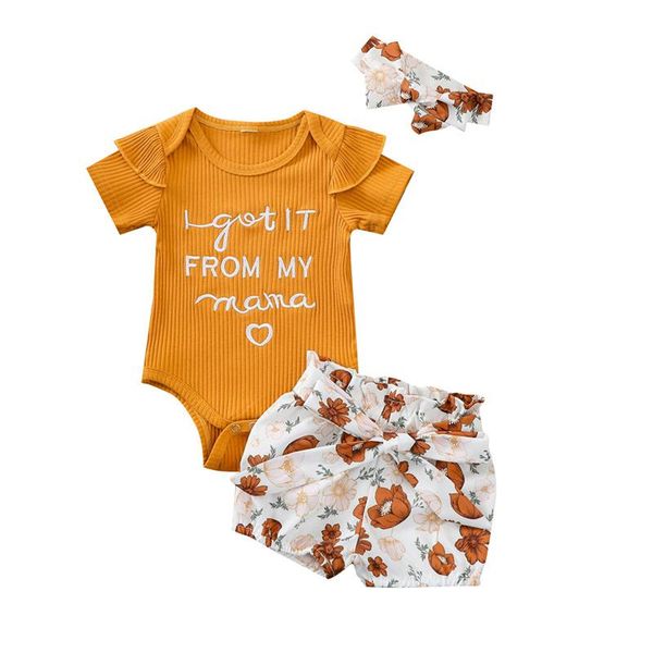 born baby girls suit 2021 summer kids printed embroidered short sleeve jumpsuit flower print shorts headband 3-piece set clothing sets, White
born baby girls suit 2021 summer kids printed embroidered short sleeve jumpsuit flower print shorts headband 3-piece set clothing sets, White
