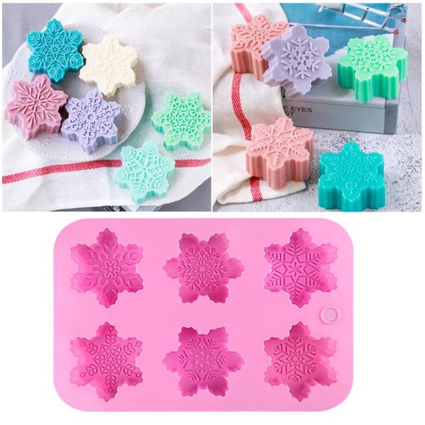 craft tools 6-piece different patterns christmas snowflake shaped silicone cake mold baking decorating diy handmade chocolate soap
craft tools 6-piece different patterns christmas snowflake shaped silicone cake mold baking decorating diy handmade chocolate soap