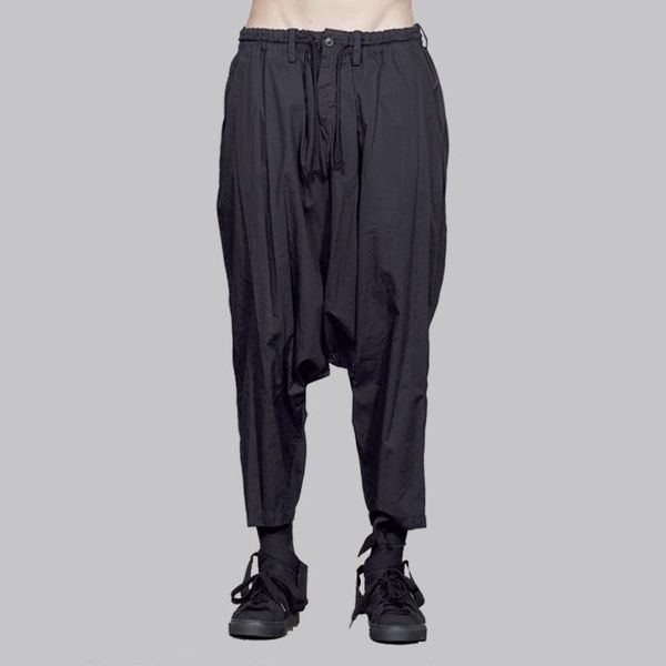 27-44 2021 men's clothing gd hair stylist fashion catwalk simple street tie casual harem pants plus size costumes, Black
27-44 2021 men's clothing gd hair stylist fashion catwalk simple street tie casual harem pants plus size costumes, Black