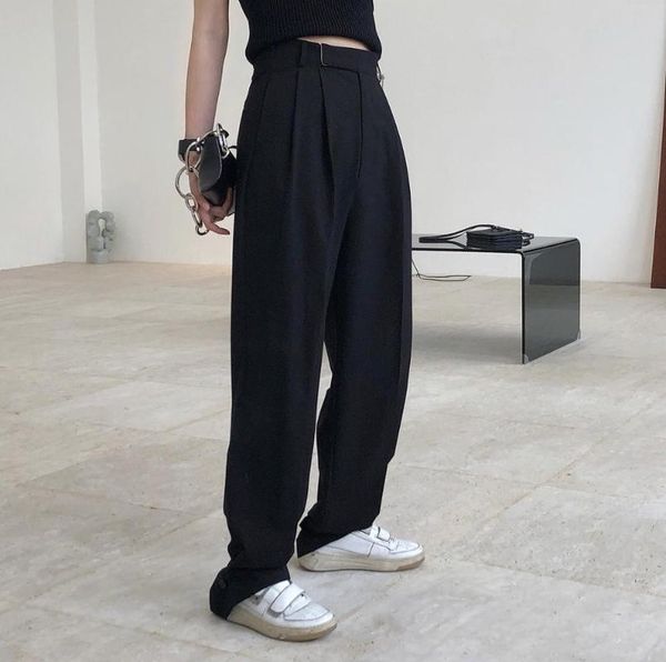 women's pants & capris fashionable high waist wide leg trousers straight tube loose and drooping adjustable leggings casual for women, Black;white
women's pants & capris fashionable high waist wide leg trousers straight tube loose and drooping adjustable leggings casual for women, Black;white
