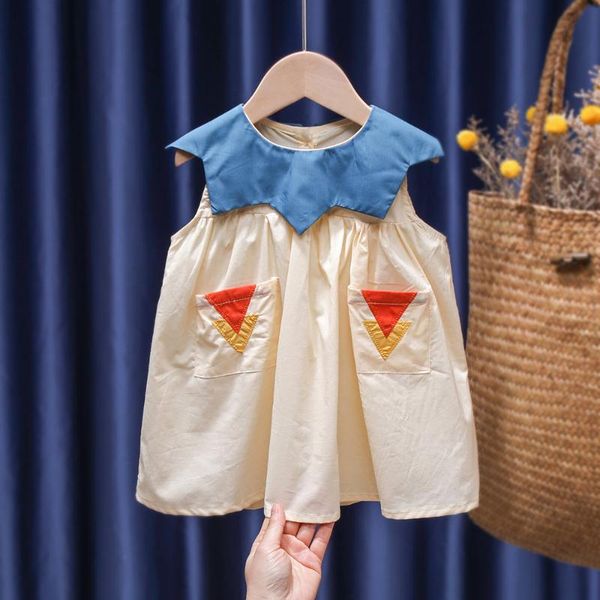 summer cute petal collar dress infant girls born baby princess o-neck clothing toddler kids children cotton pocket outfit girl's dresse, Red;yellow
summer cute petal collar dress infant girls born baby princess o-neck clothing toddler kids children cotton pocket outfit girl's dresse, Red;yellow