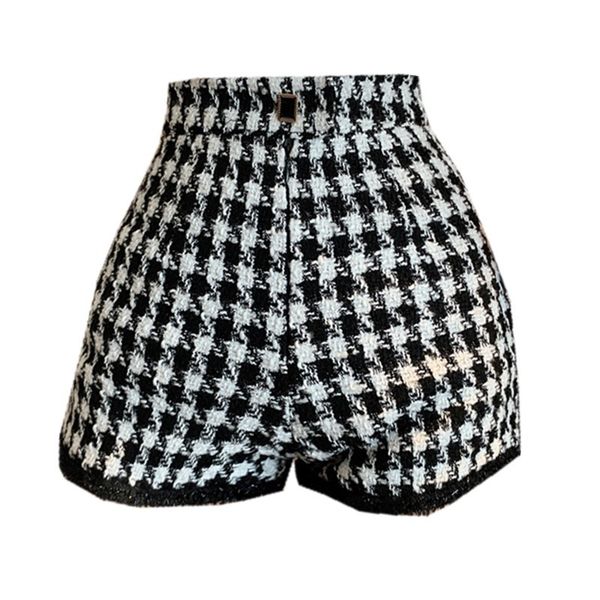 short chic spring summer lady knitted bottom elegant sweet girls slim women shorts french england plaid tweed pants, White;black
short chic spring summer lady knitted bottom elegant sweet girls slim women shorts french england plaid tweed pants, White;black