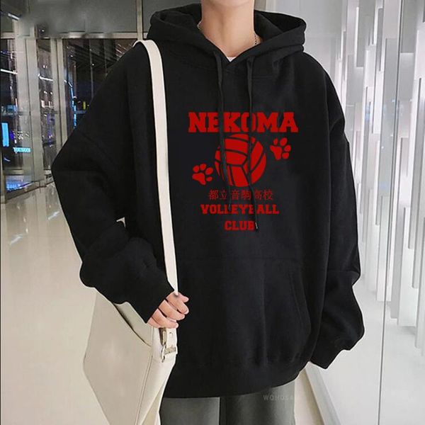 harajuku anime haikyuu nekoma letter printed hooded sweatshirts cartoon volleyball club oversized tracksuit female winter hoodie men's, Black
harajuku anime haikyuu nekoma letter printed hooded sweatshirts cartoon volleyball club oversized tracksuit female winter hoodie men's, Black