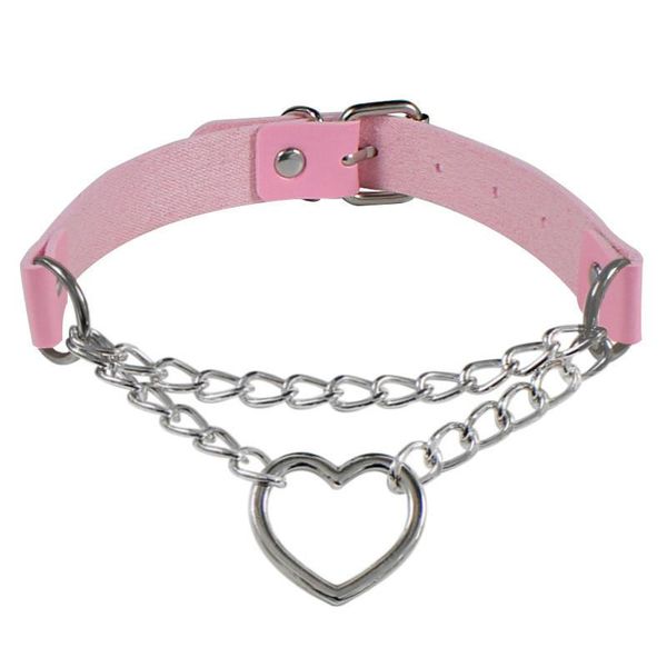 chokers fashion metal gothic heart chain adjustable choker necklace collar punk women red pu leather jewelry accessories, Golden;silver
chokers fashion metal gothic heart chain adjustable choker necklace collar punk women red pu leather jewelry accessories, Golden;silver