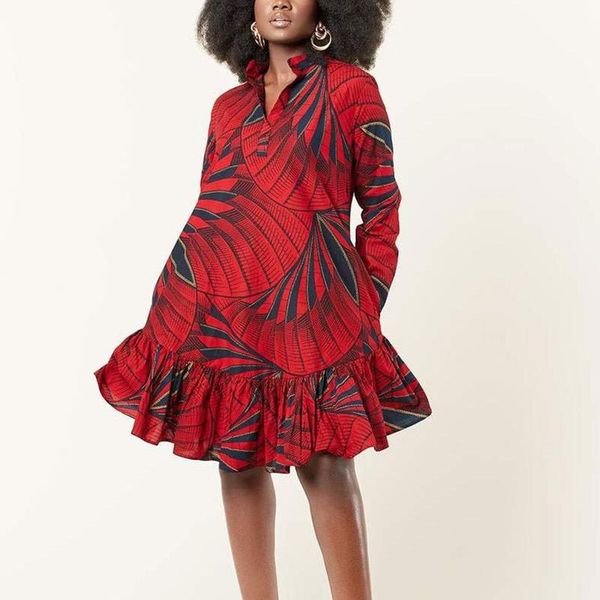 casual dresses women printed red long sleeves a line retro with waist belt pleated vintage african fashion female robes autumn elegant, Black;gray
casual dresses women printed red long sleeves a line retro with waist belt pleated vintage african fashion female robes autumn elegant, Black;gray