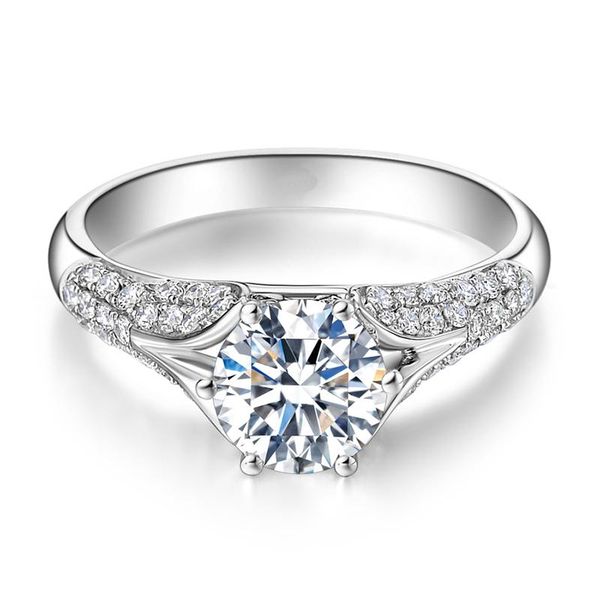 au585 white gold ring women wedding anniversary engagement party crown 6 claw round moissanite diamond elegant trendy cluster rings, Golden;silver
au585 white gold ring women wedding anniversary engagement party crown 6 claw round moissanite diamond elegant trendy cluster rings, Golden;silver
