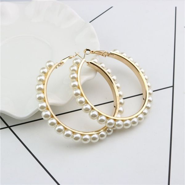 statement 18k gold plated pearl charm earring paved large round circle hoop earring, Golden
statement 18k gold plated pearl charm earring paved large round circle hoop earring, Golden