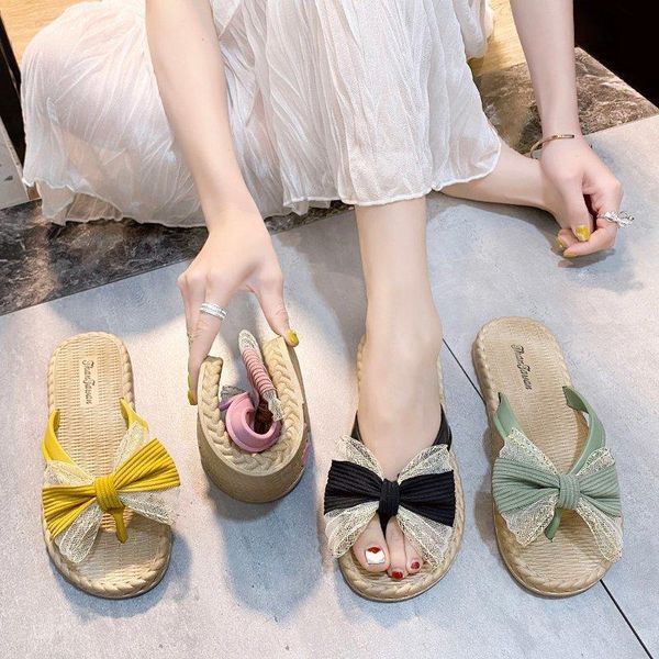 slippers flock soft low butterfly-knot shoes slides rubber flip flops fashion slipers women lace shale female beach comfort summ, Black
slippers flock soft low butterfly-knot shoes slides rubber flip flops fashion slipers women lace shale female beach comfort summ, Black