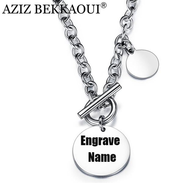 pendant necklaces aziz bekkaoui men's necklace titanium steel individual creative ot buckle engraved name women's men jewelry, Silver
pendant necklaces aziz bekkaoui men's necklace titanium steel individual creative ot buckle engraved name women's men jewelry, Silver