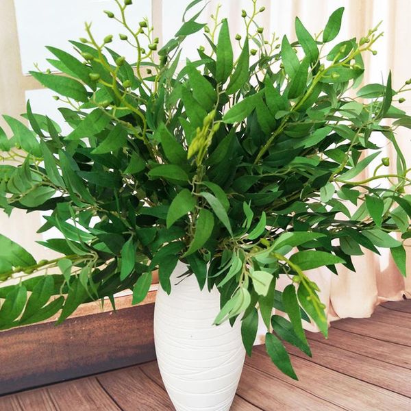 artificial willow bouquet fake leaves for home christmas wedding decoration jugle party branch plastic deskdecorative flowers & wreaths
artificial willow bouquet fake leaves for home christmas wedding decoration jugle party branch plastic deskdecorative flowers & wreaths