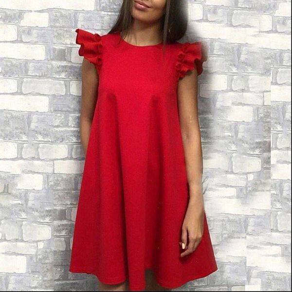 women dress summer wrinkles lotus sleeves casual above knee mini vestidos, Black;gray
women dress summer wrinkles lotus sleeves casual above knee mini vestidos, Black;gray