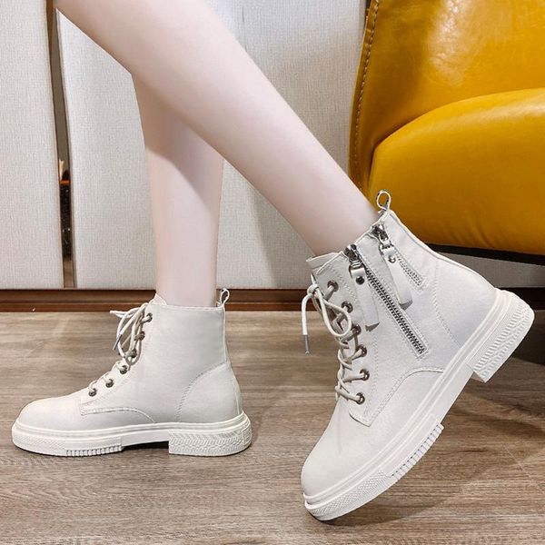 boots 2021 spring autumn motorcycle platform ankle women round toe zipper shoes woman casual women's short, Black
boots 2021 spring autumn motorcycle platform ankle women round toe zipper shoes woman casual women's short, Black