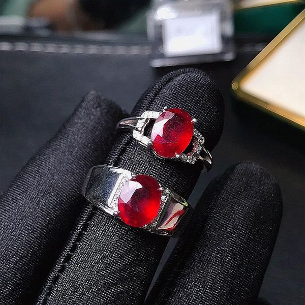 cluster rings selling style natural pigeon blood ruby ring 925 silver women's simple and elegant, Golden;silver
cluster rings selling style natural pigeon blood ruby ring 925 silver women's simple and elegant, Golden;silver