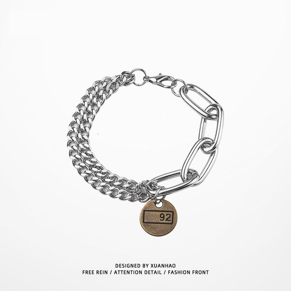 bracelet men's korean trend exaggerated thick chain jewelry hip hop domineering steel, Golden;silver
bracelet men's korean trend exaggerated thick chain jewelry hip hop domineering steel, Golden;silver
