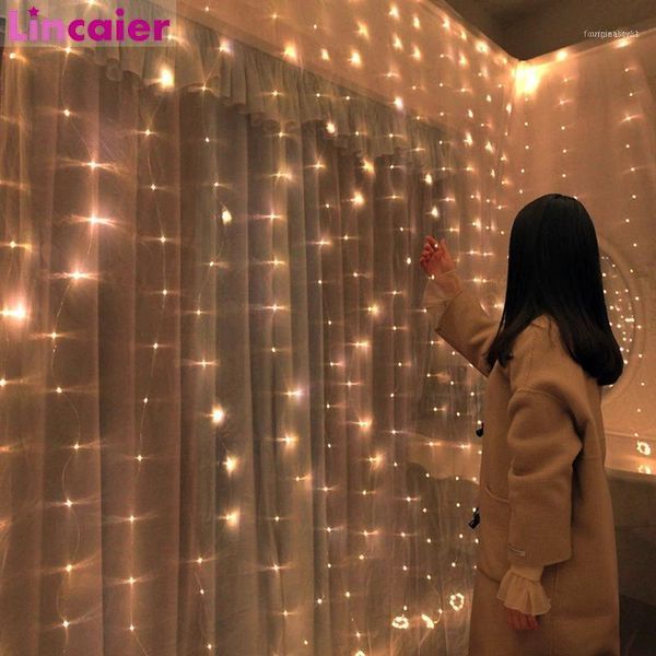 3m 100/200/300 led window curtain string light flash fairy garland wedding party decoration home outdoor christmas year11
3m 100/200/300 led window curtain string light flash fairy garland wedding party decoration home outdoor christmas year11