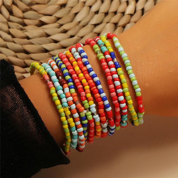 link, chain boho mixed color wristband bracelet women jewelry recyclable polymer clay disc beads waxed string bracelets, Black
link, chain boho mixed color wristband bracelet women jewelry recyclable polymer clay disc beads waxed string bracelets, Black