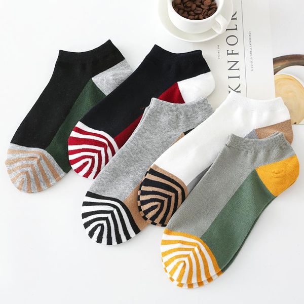 spring and summer thin matching color stripe socks men casual invisible men's abkle cotton 32101, Black
spring and summer thin matching color stripe socks men casual invisible men's abkle cotton 32101, Black