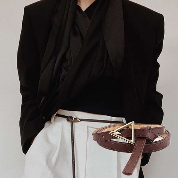 personality women leather thin belt metal triangle pin buckle waist belts brand new fashion ladies dress jeans waistband, Black;brown
personality women leather thin belt metal triangle pin buckle waist belts brand new fashion ladies dress jeans waistband, Black;brown
