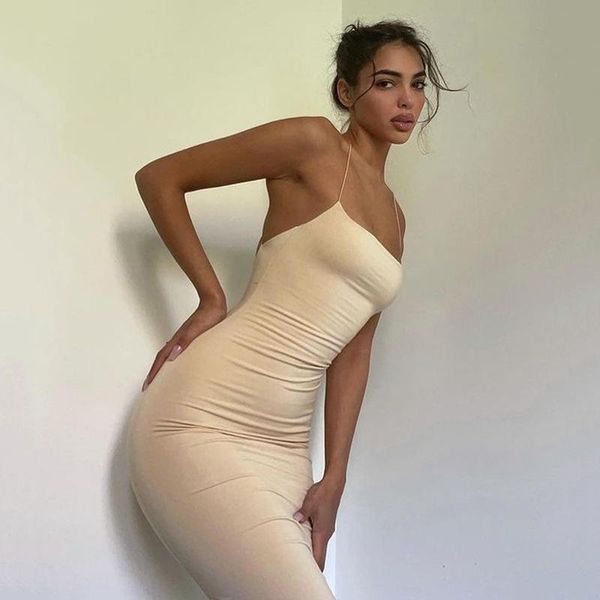 casual dresses slip dress khaki backless elegant black long streetwear women party maxi sukienka vestido verano mujer robe ete 2021, Black;gray
casual dresses slip dress khaki backless elegant black long streetwear women party maxi sukienka vestido verano mujer robe ete 2021, Black;gray