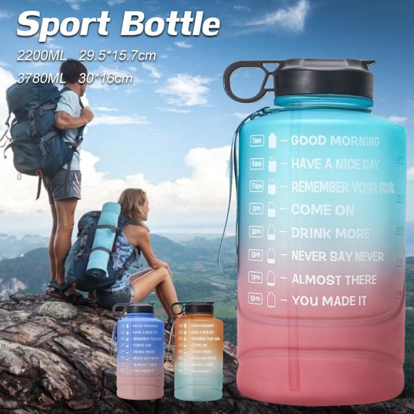 water bottle 3.78l motivational with time marker and straw leakproof large capacity sports jug portable for gym fitness
water bottle 3.78l motivational with time marker and straw leakproof large capacity sports jug portable for gym fitness