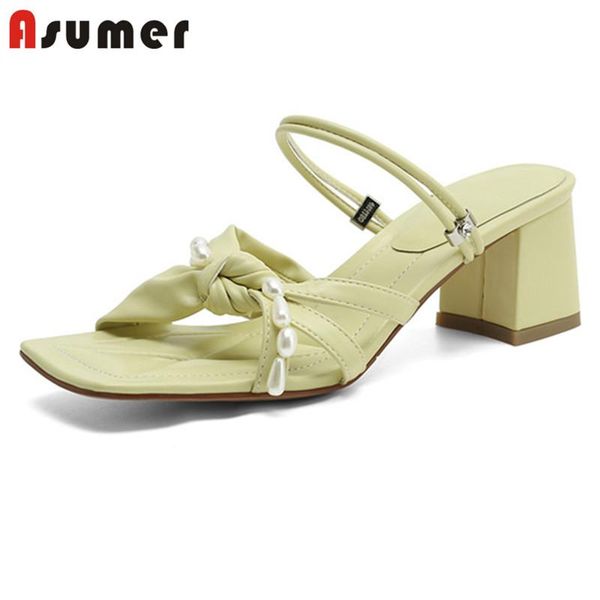 asumer 2021 thick high heels ladies slipper pearl solid colors summer shoes fashion sweet casual party slippers, Black
asumer 2021 thick high heels ladies slipper pearl solid colors summer shoes fashion sweet casual party slippers, Black