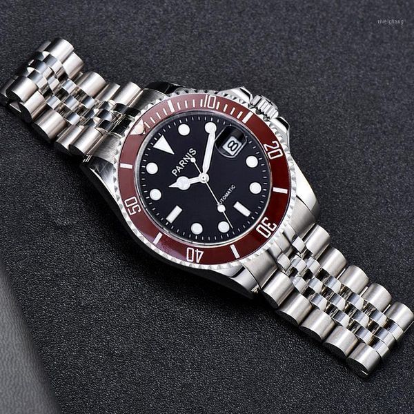 luxury sub mechanical men watch black dial red bezel insert jubilee bracelet miyota 8215 movement mental backcover wristwatches, Slivery;brown
luxury sub mechanical men watch black dial red bezel insert jubilee bracelet miyota 8215 movement mental backcover wristwatches, Slivery;brown
