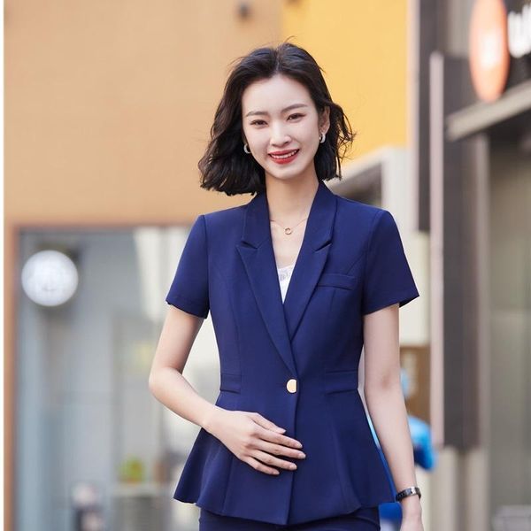 women's suits & blazers 2021 jacket short sleeve blue coat ol styles summer jackets for women ladies office blazer outwear, White;black
women's suits & blazers 2021 jacket short sleeve blue coat ol styles summer jackets for women ladies office blazer outwear, White;black