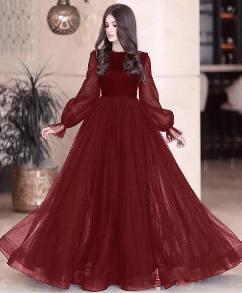 plus size dark red evening gowns bateau long sleeves spot tulle prom formal dress lavender dress vestaglia donna muslim dress women, Black;red
plus size dark red evening gowns bateau long sleeves spot tulle prom formal dress lavender dress vestaglia donna muslim dress women, Black;red