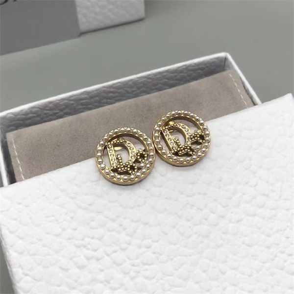 75% off outlet online new pearl earrings with drill precision hollow round letter earrings, Silver
75% off outlet online new pearl earrings with drill precision hollow round letter earrings, Silver