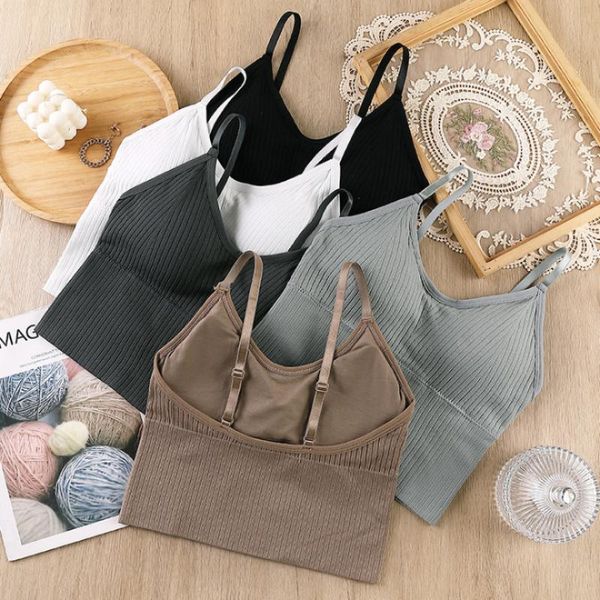 camisoles & tanks seamless sports crop adjusted simple basic tube sleeveless all match padded women bralette, Black;white
camisoles & tanks seamless sports crop adjusted simple basic tube sleeveless all match padded women bralette, Black;white