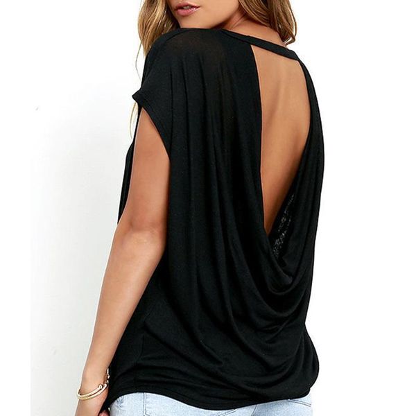 women's blouses & shirts bigsweety women casual backless short sleeve blouse summer loose o-neck tees black white open back
women's blouses & shirts bigsweety women casual backless short sleeve blouse summer loose o-neck tees black white open back