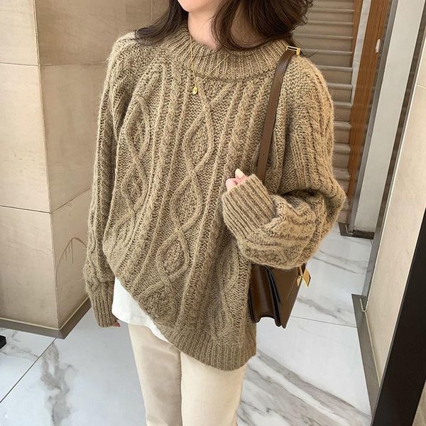 women's sweaters autumn winter basic loose o-neck warm pullover sweater ladies casual knitwear women solid long sleeve knitted d293, White;black
women's sweaters autumn winter basic loose o-neck warm pullover sweater ladies casual knitwear women solid long sleeve knitted d293, White;black