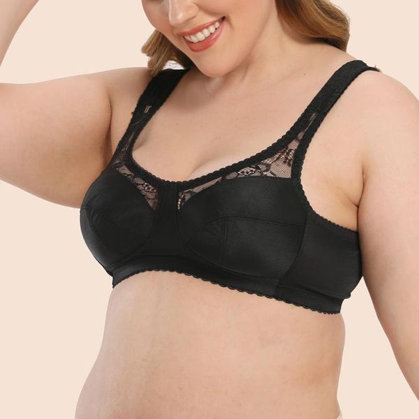 bras plus size for women lace lingerie non-padded wide shoulder strap underwear oversize bra brassiere bh, Red;black
bras plus size for women lace lingerie non-padded wide shoulder strap underwear oversize bra brassiere bh, Red;black