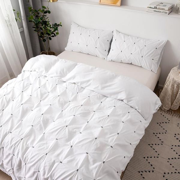 bedding sets duvet cover set king size square plain color pinch pleat brief comforter pillowcases
bedding sets duvet cover set king size square plain color pinch pleat brief comforter pillowcases