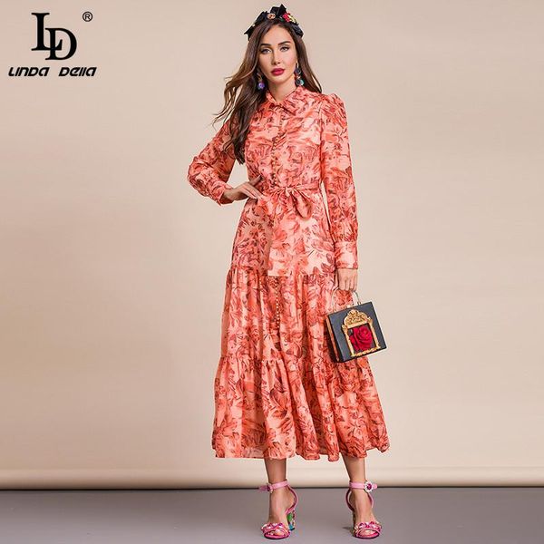 casual dresses ld linda della fashion designer autumn dress women's lantern sleeve single-breasted belt red floral print party midi, Black;gray
casual dresses ld linda della fashion designer autumn dress women's lantern sleeve single-breasted belt red floral print party midi, Black;gray
