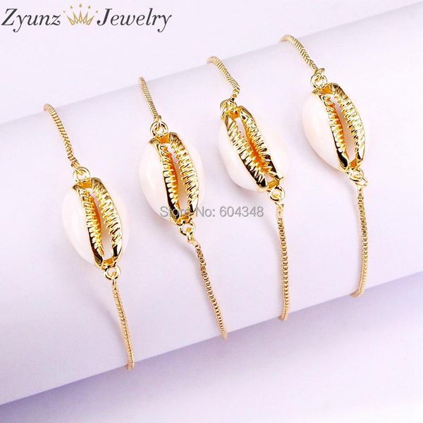 link, chain 20pcs zyz338-0436 natural shell charms bracelet gold color conch chains gift for lady, Black
link, chain 20pcs zyz338-0436 natural shell charms bracelet gold color conch chains gift for lady, Black