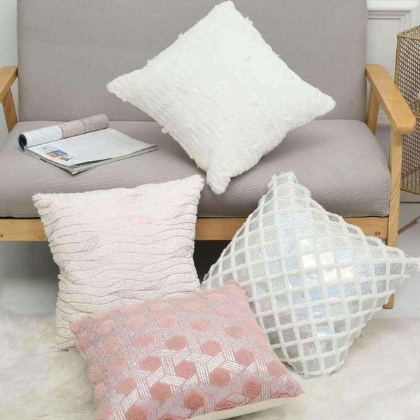 cushion/decorative pillow geometry cushion cover decorative living room bed sofa suede splicing case pillowcase handmade 45x45
cushion/decorative pillow geometry cushion cover decorative living room bed sofa suede splicing case pillowcase handmade 45x45