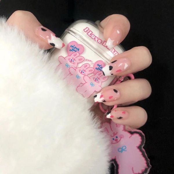 false nails 24pcs/box cute cow ballerina wearable detachable fake with press glue nail tips artificial manicure tool, Red;gold
false nails 24pcs/box cute cow ballerina wearable detachable fake with press glue nail tips artificial manicure tool, Red;gold