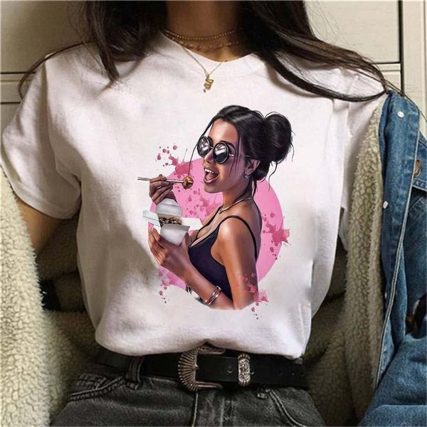 women's t-shirt s printed female tshirt women vogue graphic harajuku korean style short sleeves clothes, White
women's t-shirt s printed female tshirt women vogue graphic harajuku korean style short sleeves clothes, White