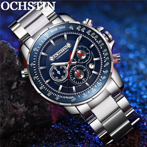 wristwatches ochstin man wristwatch chronograph sport men watch military stainless steel fashion blue dial male clock 6125, Slivery;brown
wristwatches ochstin man wristwatch chronograph sport men watch military stainless steel fashion blue dial male clock 6125, Slivery;brown